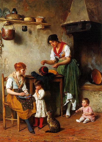 unknow artist A Helping Hand 1884 oil painting image
